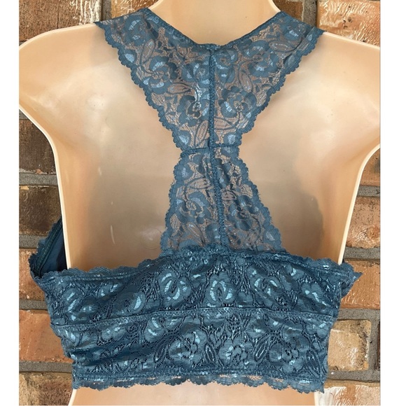 Zenana Outfitters Women’s Blue Racerback Lace Bralette Size Large - Picture 8 of 8
